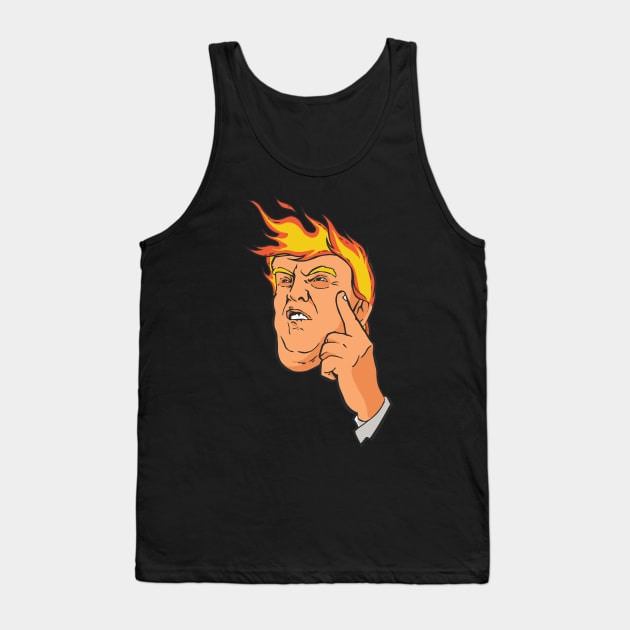 TRUMP FIRE funny design president 2020 Tank Top by Midoart